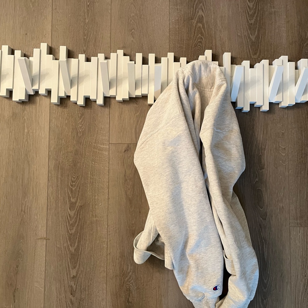 White Wooden Coat Rack Wall Mounted